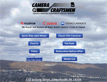 Tablet Screenshot of cameracraftsman.com